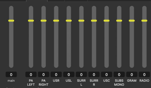 Named cue outputs in the inspector