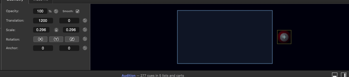 Ball cue starting position
