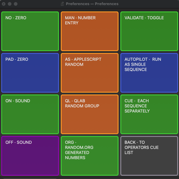 The preferences cart