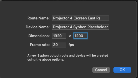 Syphon placeholder device