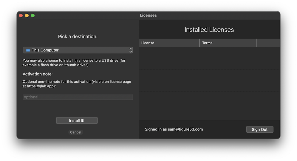 Select a destination