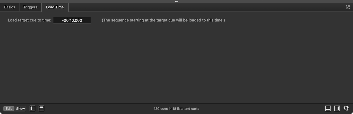 The Load Time tab - negative time