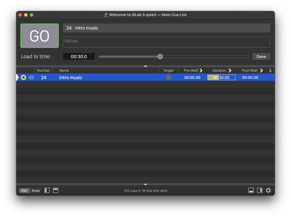 The load to time tool