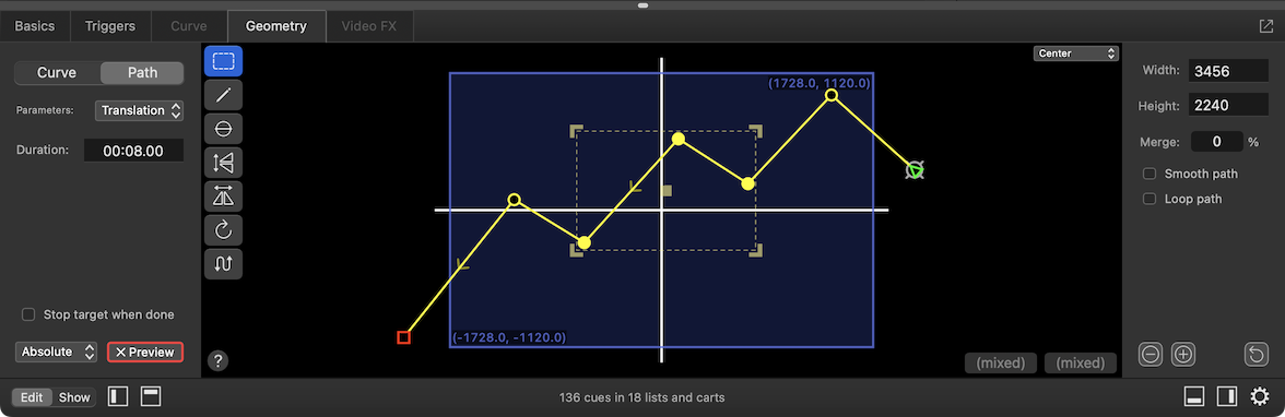 2D Path multiple selection