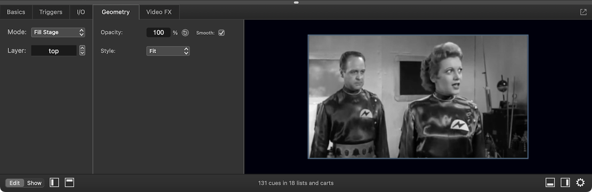 The example source cue