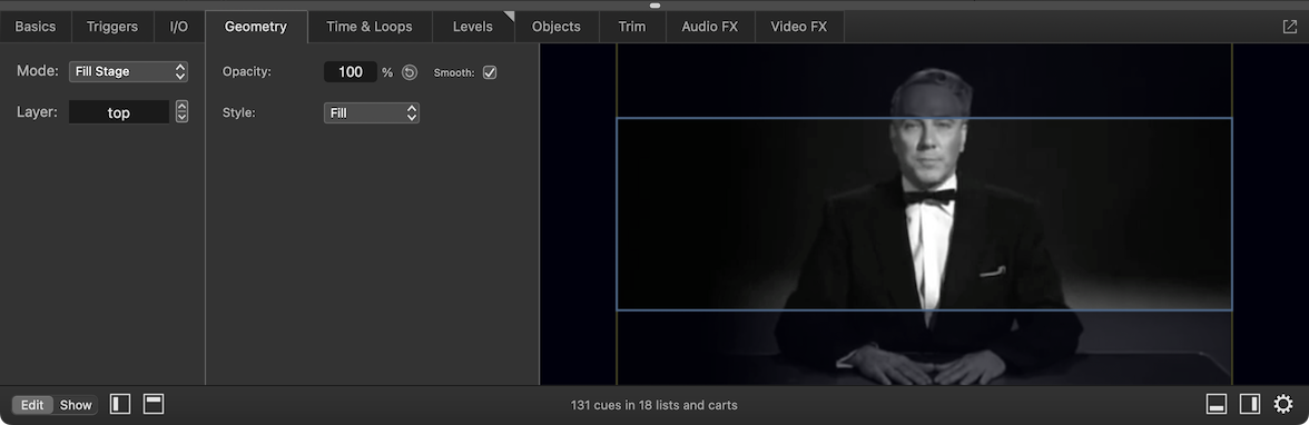 The Geometry tab - Fill