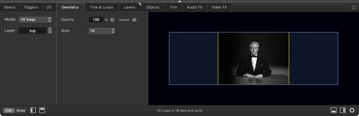 The Geometry tab - Fit