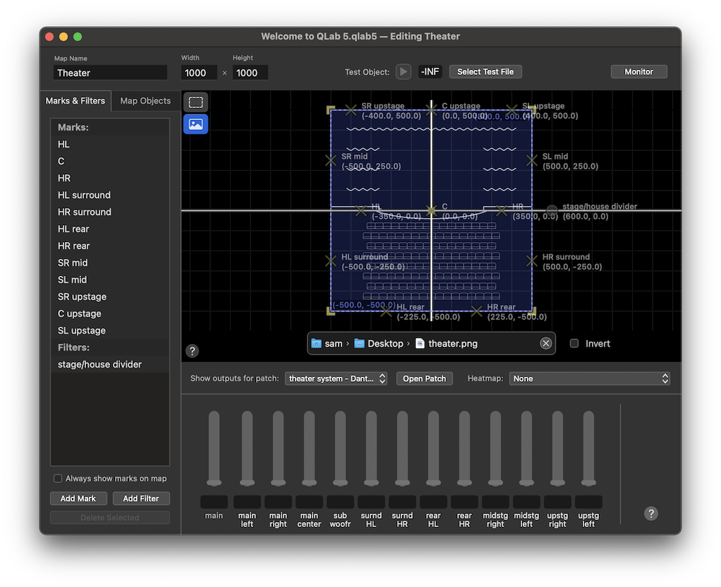 A map with a background image