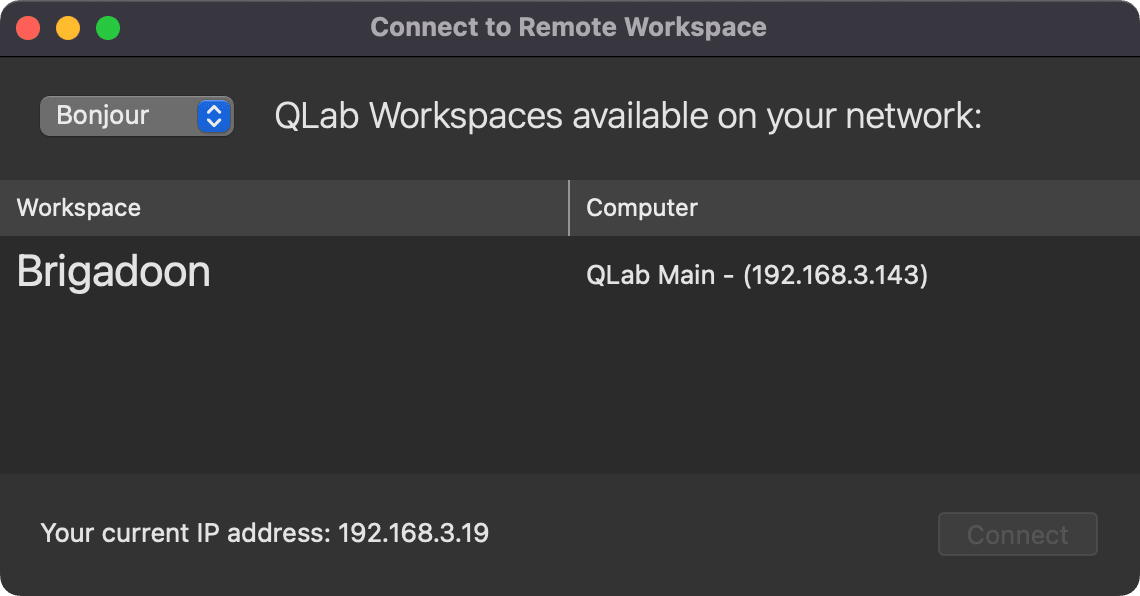 QLab screenshot