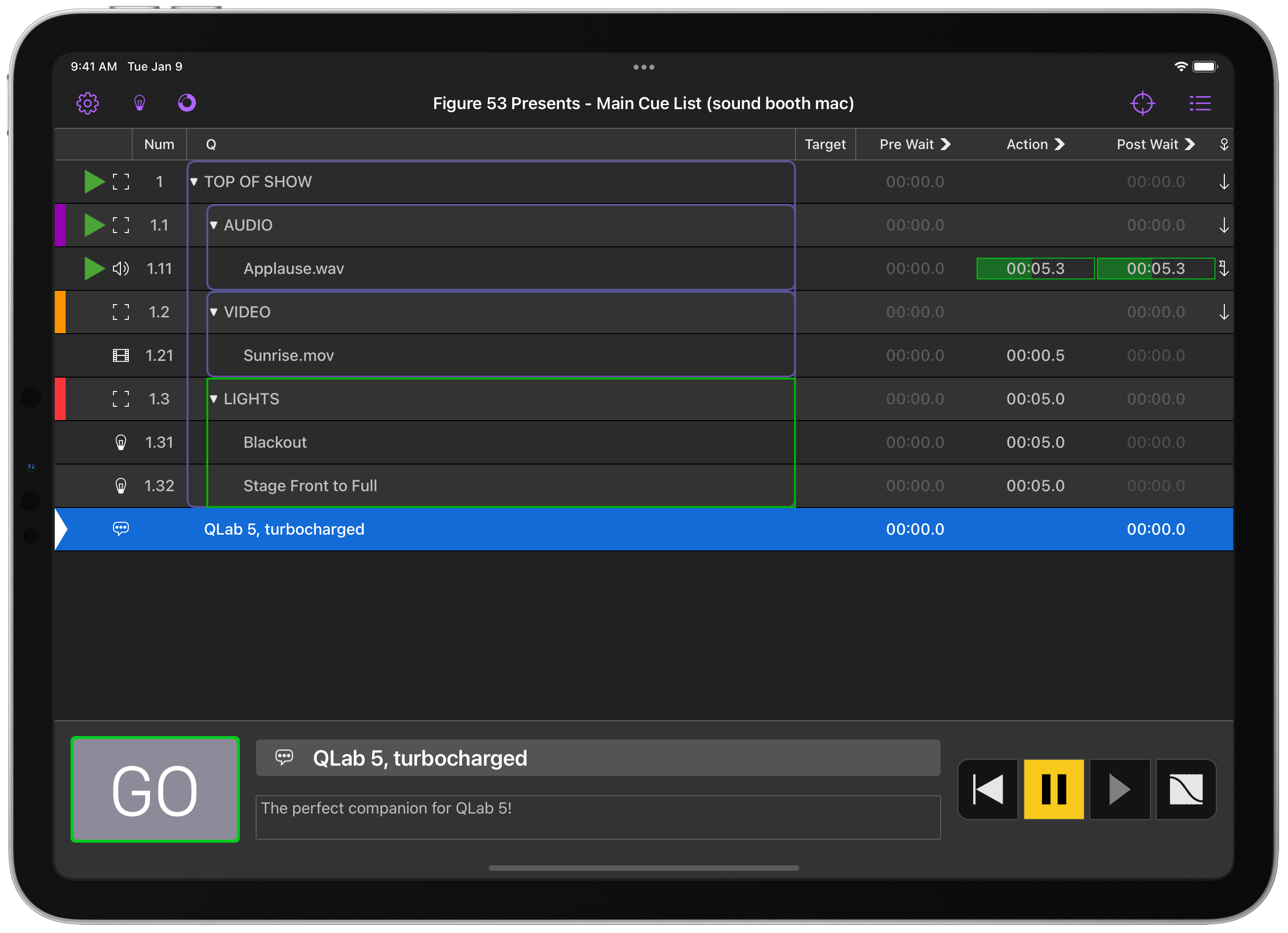 QLab Remote Screenshot